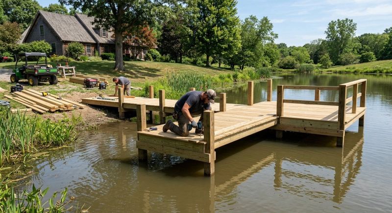 Boat Dock Installation in Overland Park, KS
