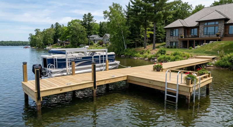 Pond Dock Installation in Olathe, KS