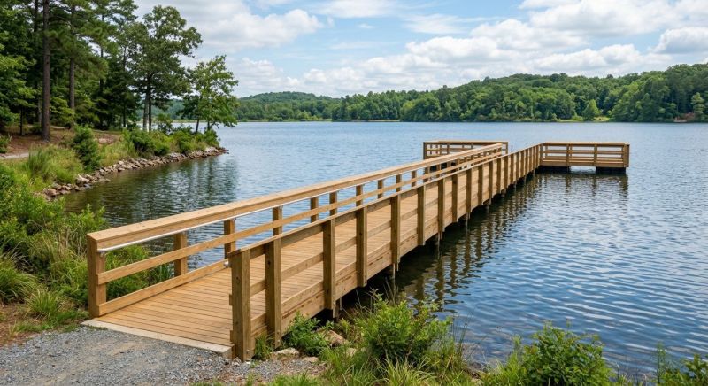 Wood Dock Installation in Alpharetta, GA